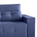 Sofá 4 Lugares Retrátil e Reclinável Roma Suede Azul