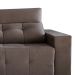 Sofá 4 Lugares Retrátil e Reclinável Roma Suede Marrom Escuro