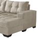 Sofá 5 Lugares Dijon com Chaise Direito Direito Suede Areia