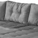 Sofá 5 Lugares Dijon com Chaise Direito Suede Cinza