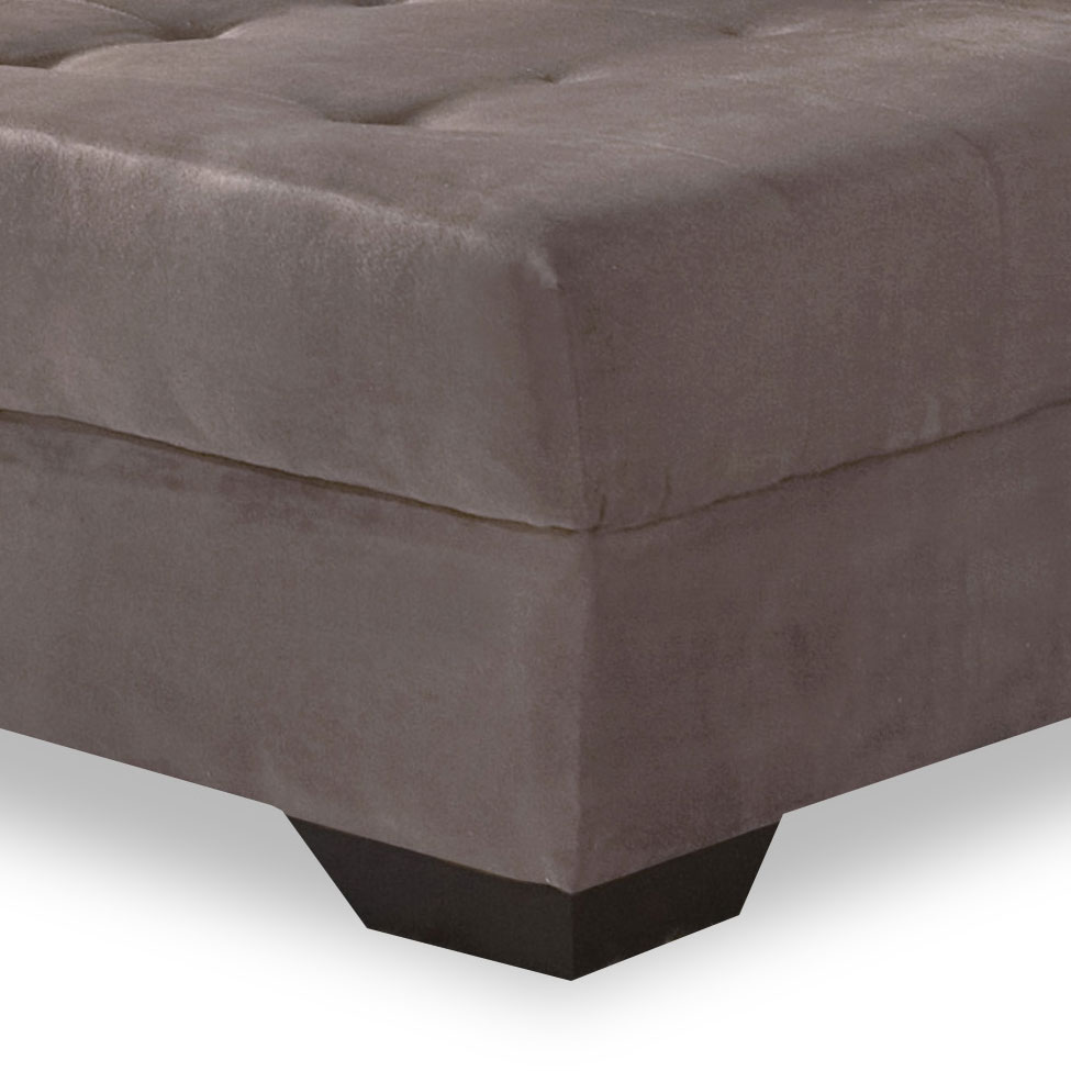 Sofá 5 Lugares Dijon com Chaise Direito Suede Mojave