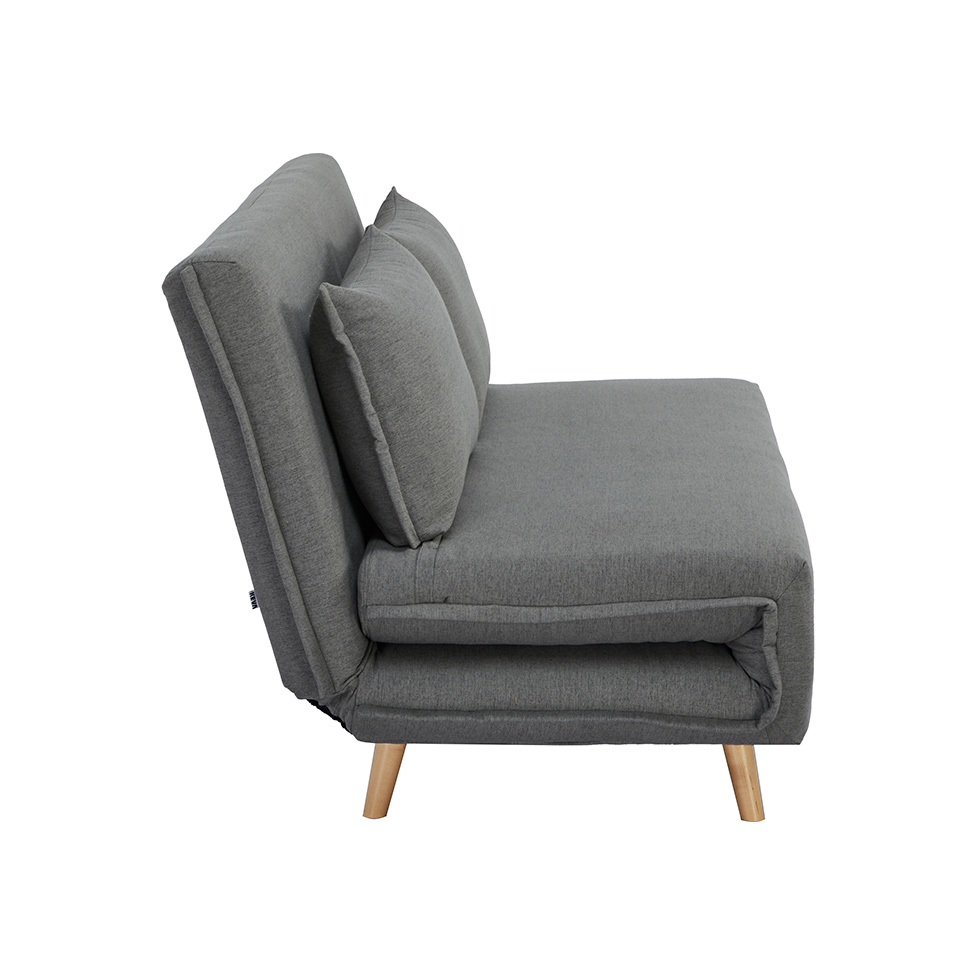 Sofá-Cama 2 Lugares Casal Capri Cinza Escuro