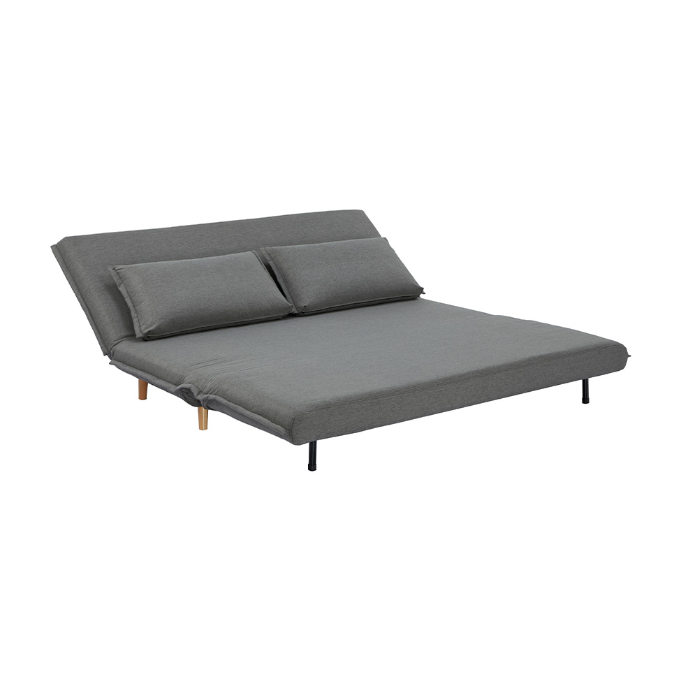 Sofá-Cama 2 Lugares Casal Capri Cinza Escuro