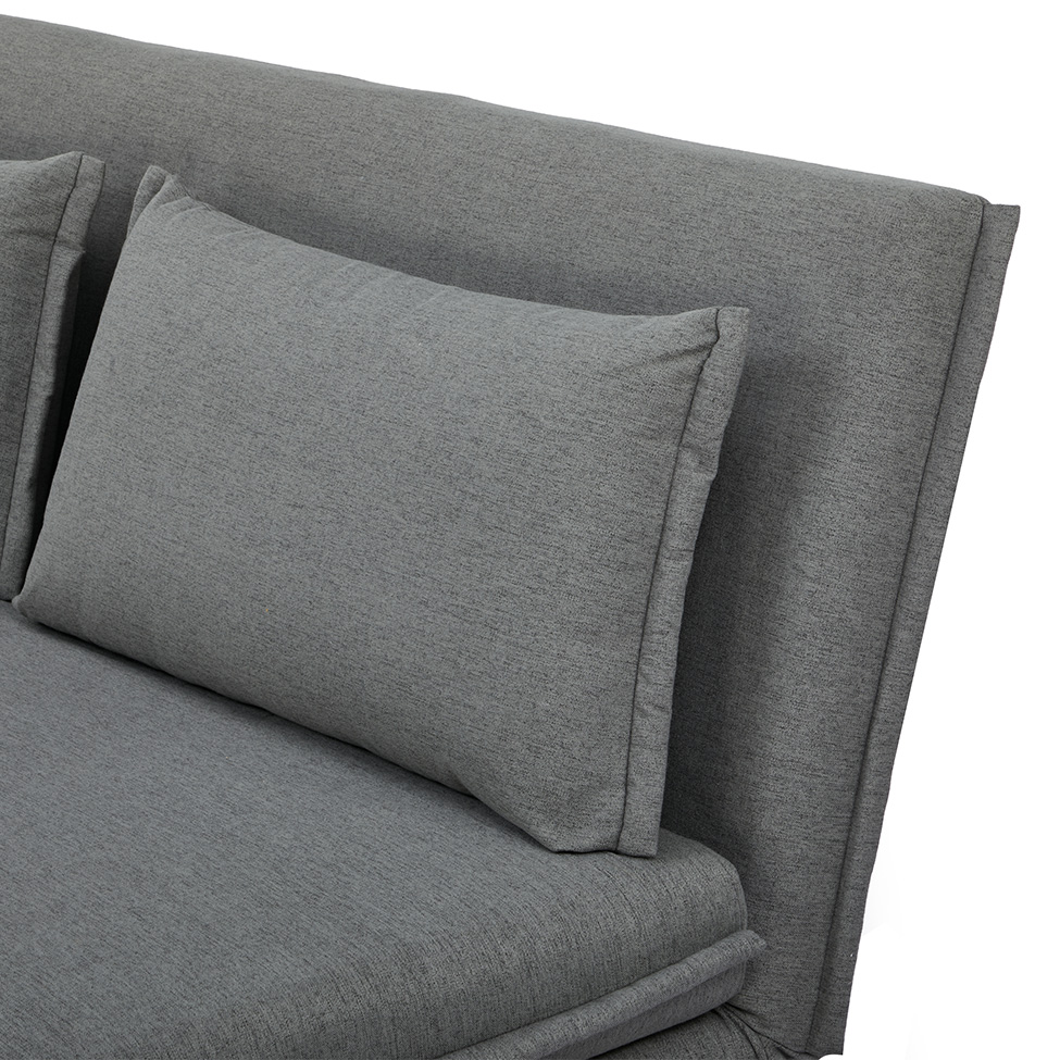 Sofá-Cama 2 Lugares Casal Capri Cinza Escuro