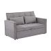 Sofá-Cama 2 Lugares Casal Rivoli Cinza
