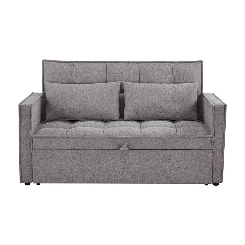 Sofá-Cama 2 Lugares Casal Rivoli Cinza