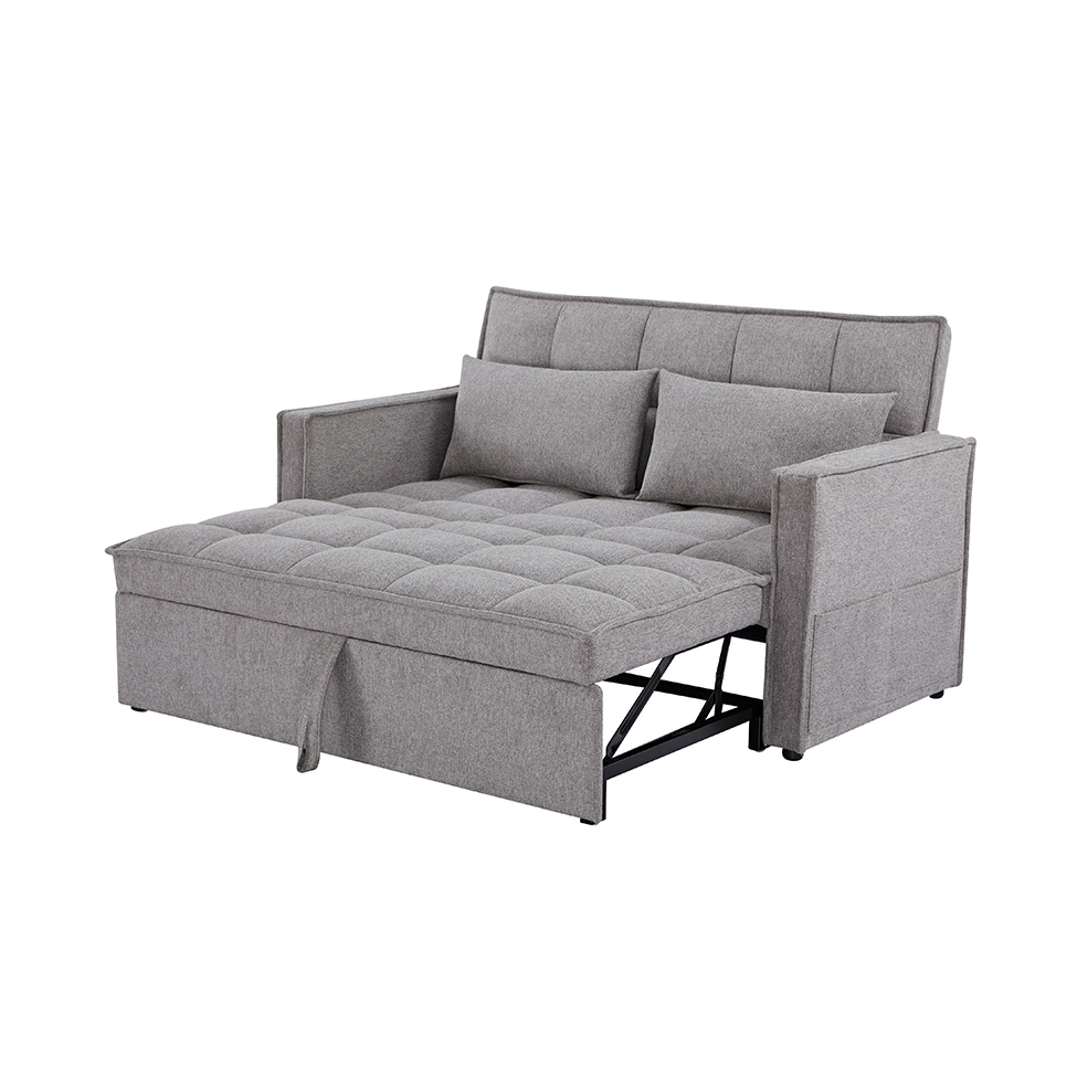 Sofá-Cama 2 Lugares Casal Rivoli Cinza