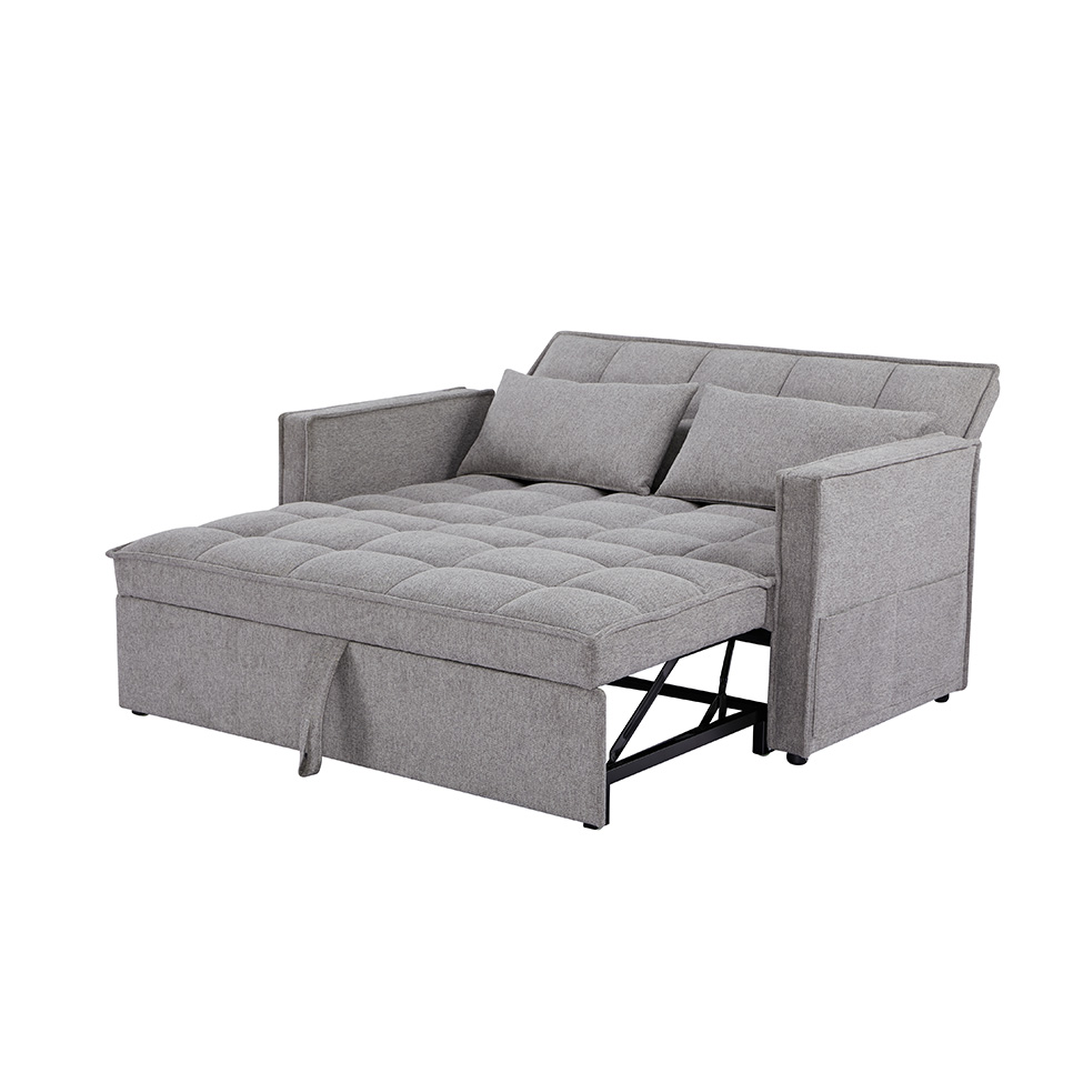 Sofá-Cama 2 Lugares Casal Rivoli Cinza