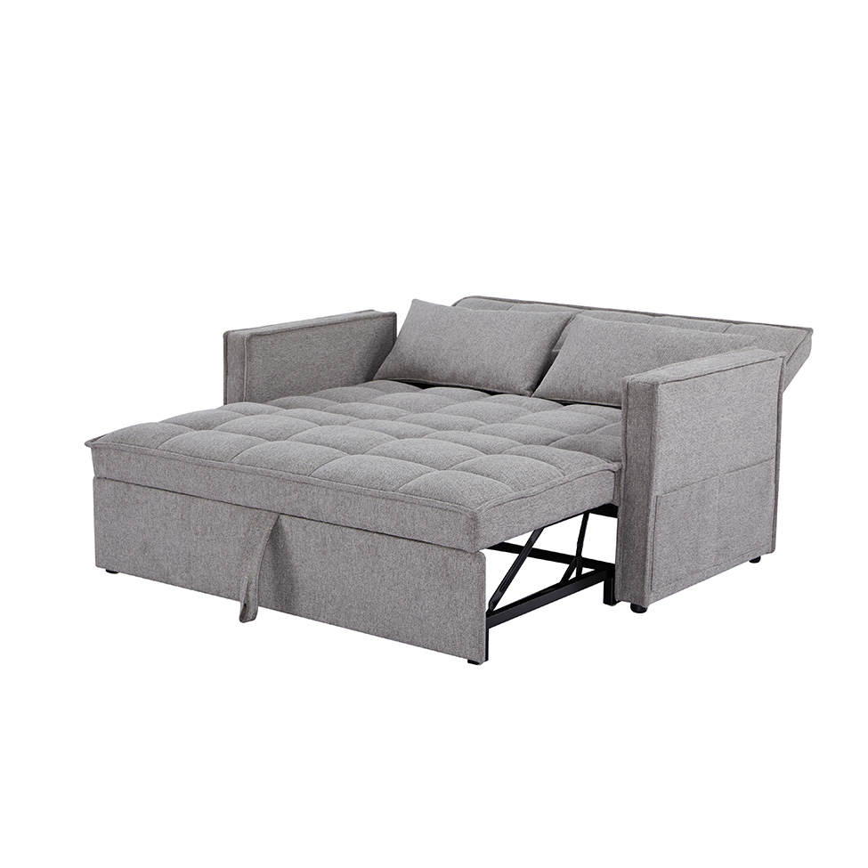 Sofá-Cama 2 Lugares Casal Rivoli Cinza