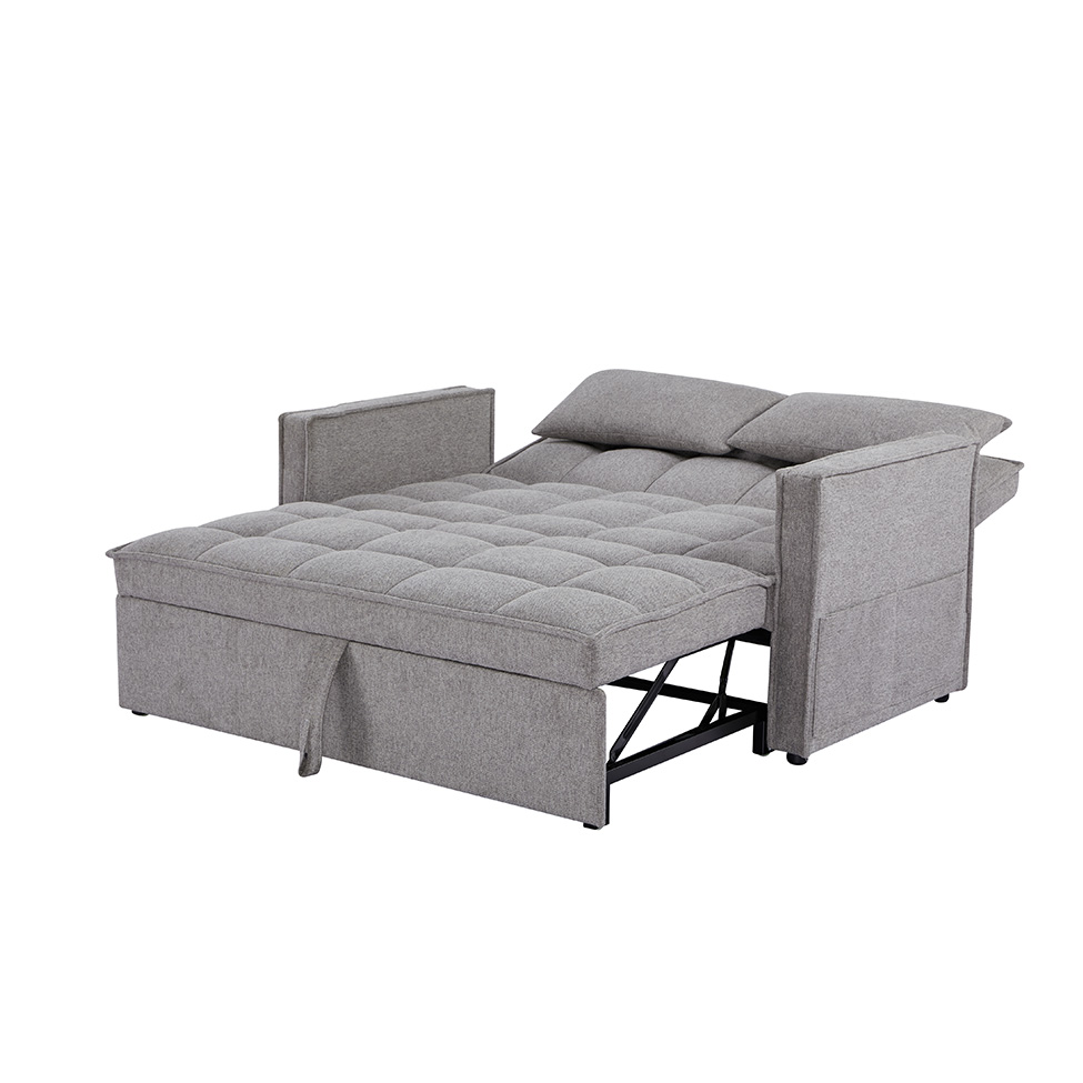 Sofá-Cama 2 Lugares Casal Rivoli Cinza