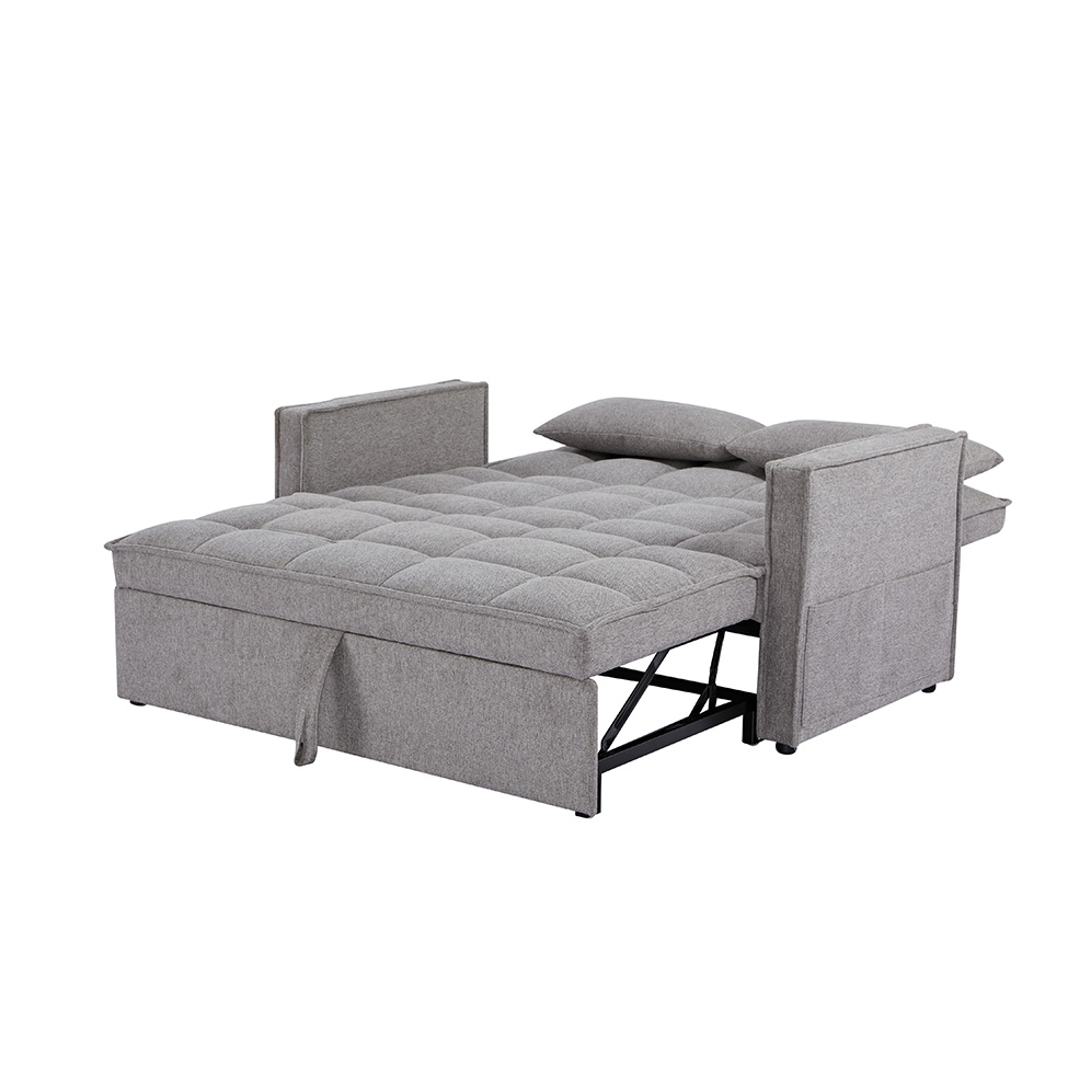 Sofá-Cama 2 Lugares Casal Rivoli Cinza
