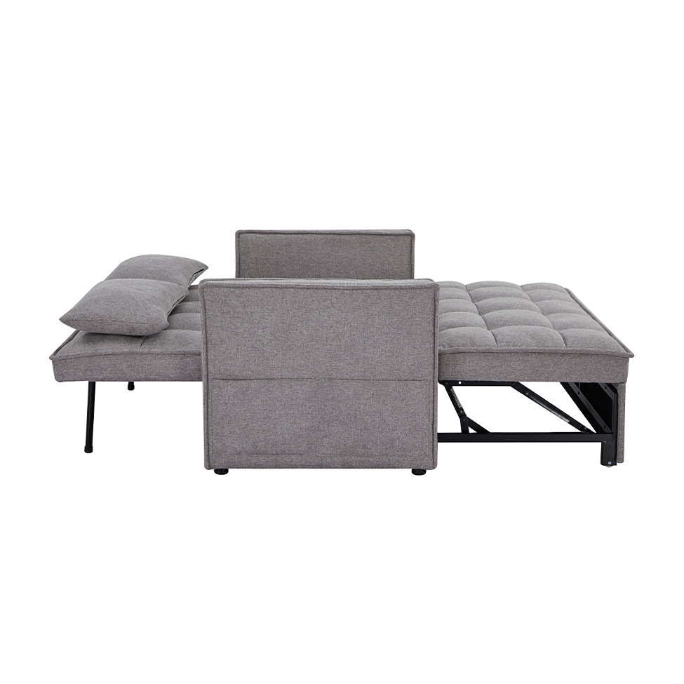 Sofá-Cama 2 Lugares Casal Rivoli Cinza