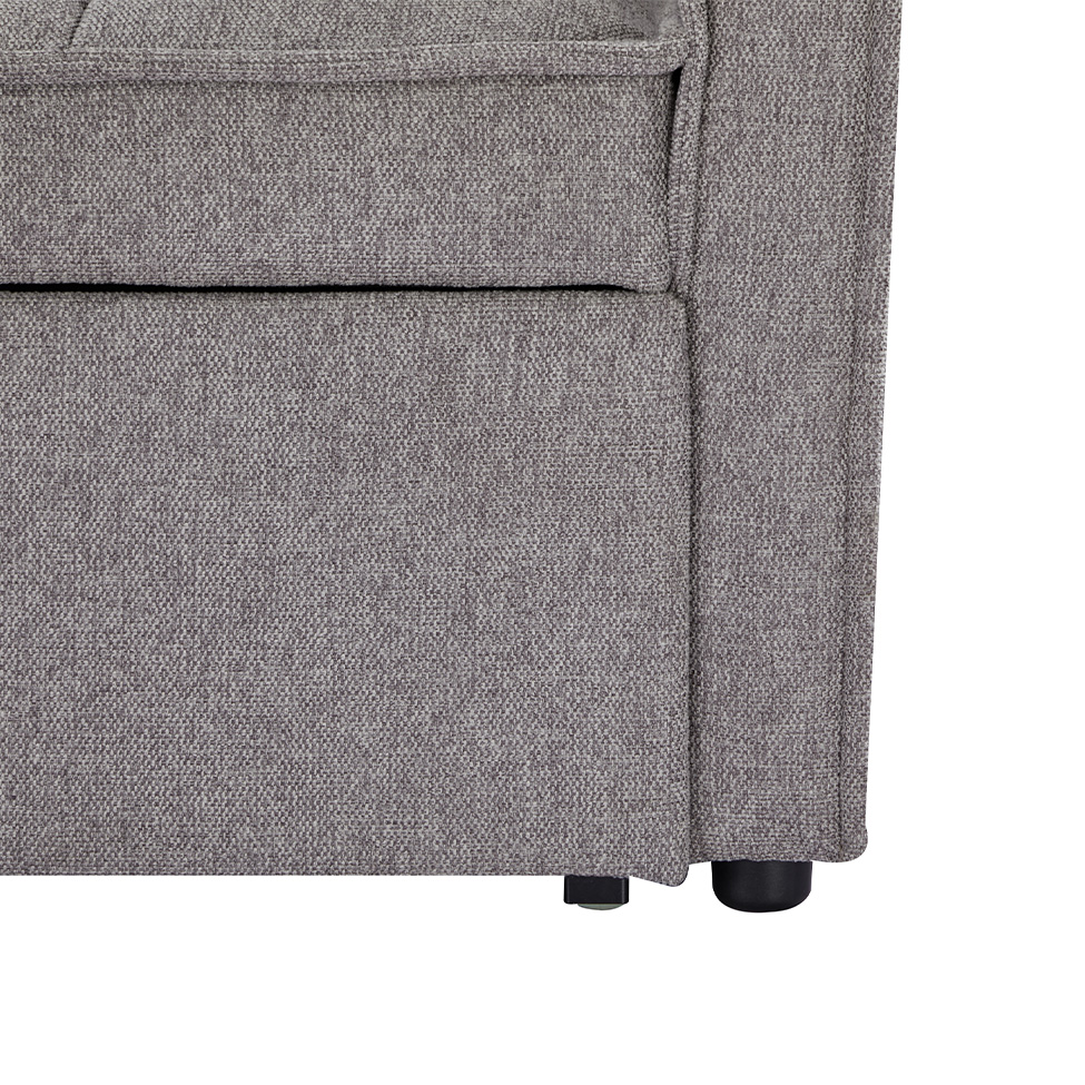 Sofá-Cama 2 Lugares Casal Rivoli Cinza