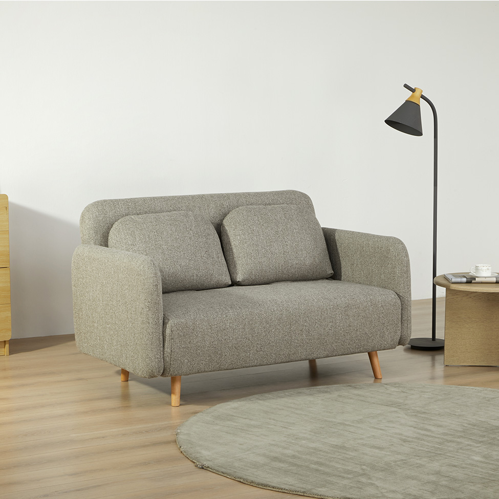 Sofá-Cama 2 Lugares Casal Treviso Cinza