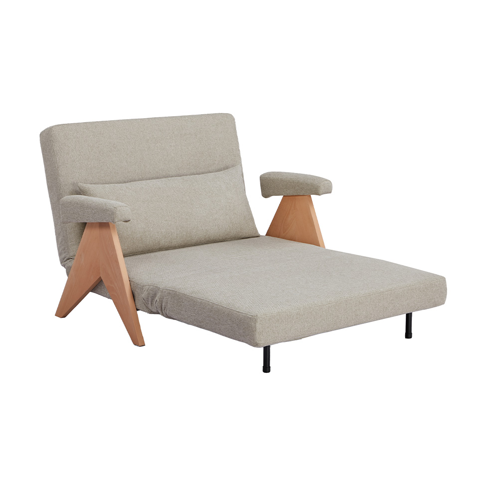 Sofá-Cama 2 Lugares Módena Natural