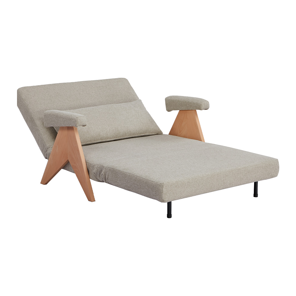 Sofá-Cama 2 Lugares Módena Natural