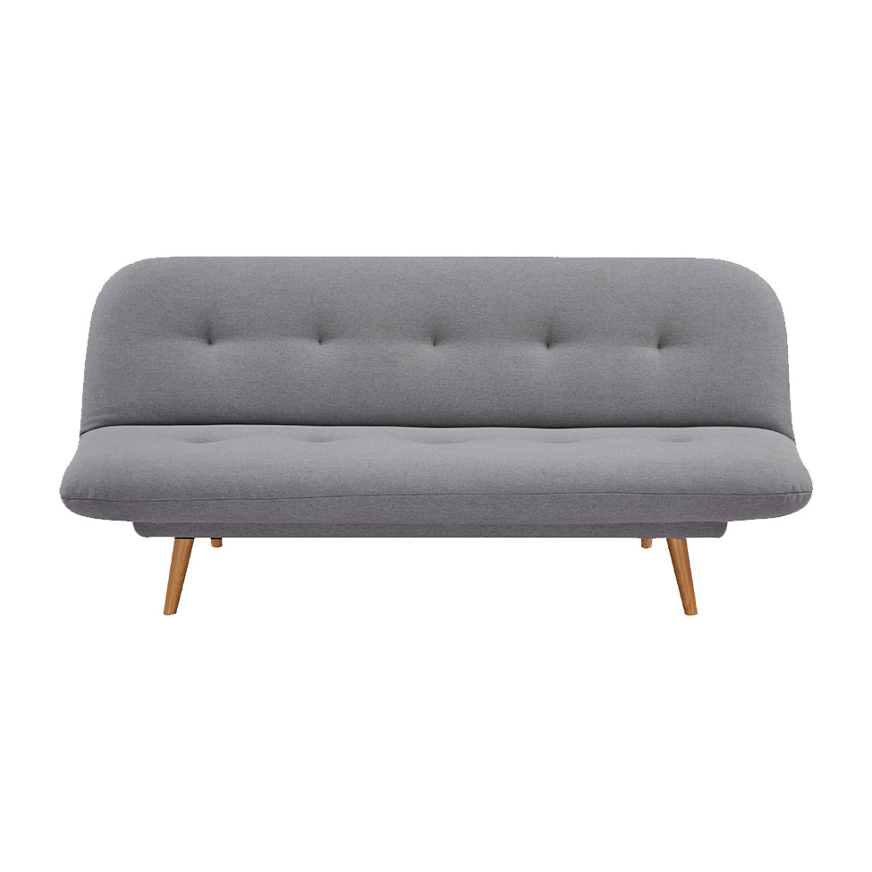 Sofá-Cama 3 Lugares Albano Cinza Claro