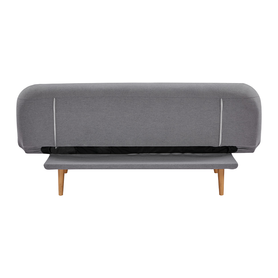 Sofá-Cama 3 Lugares Albano Cinza Claro