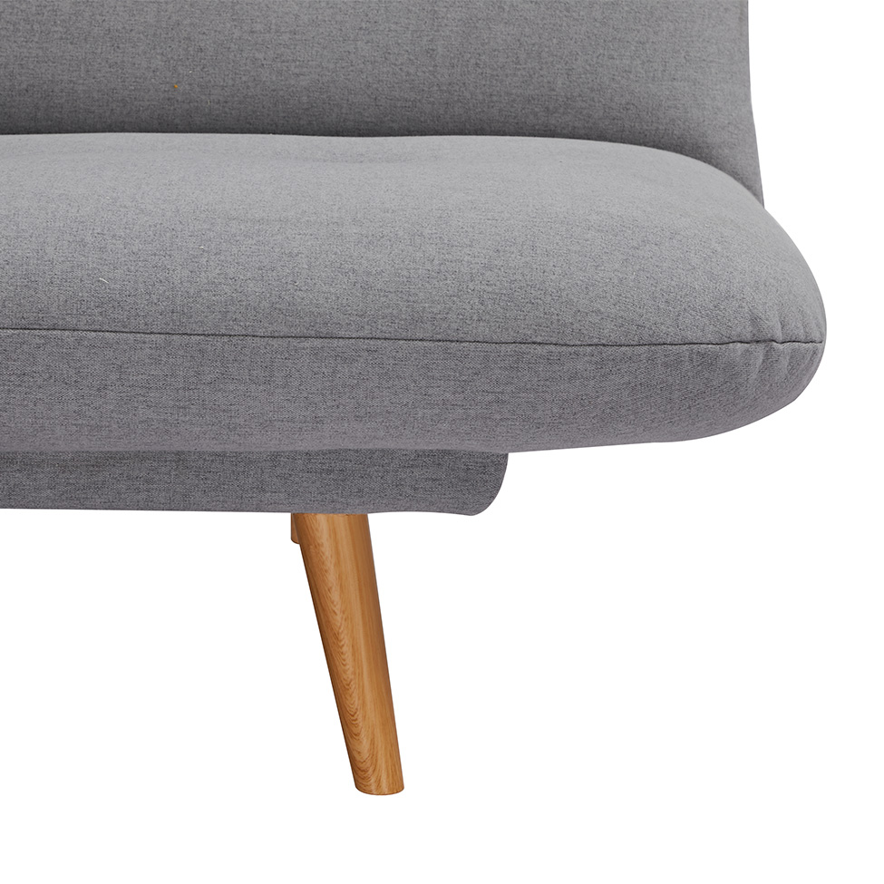 Sofá-Cama 3 Lugares Albano Cinza Claro