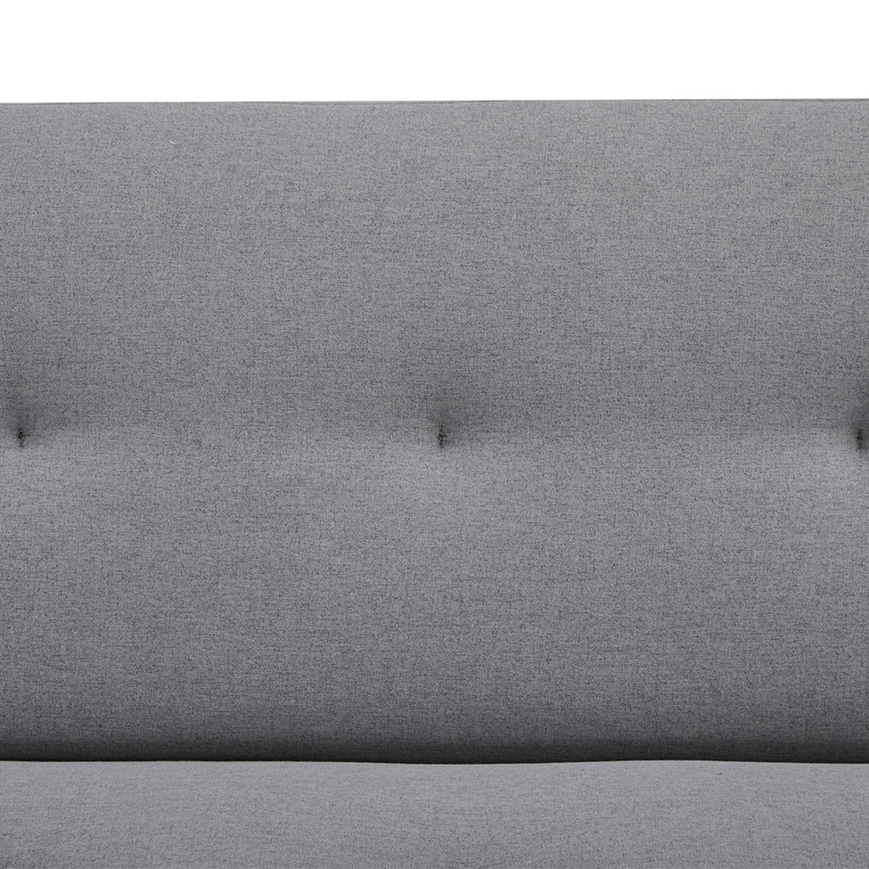 Sofá-Cama 3 Lugares Albano Cinza Claro