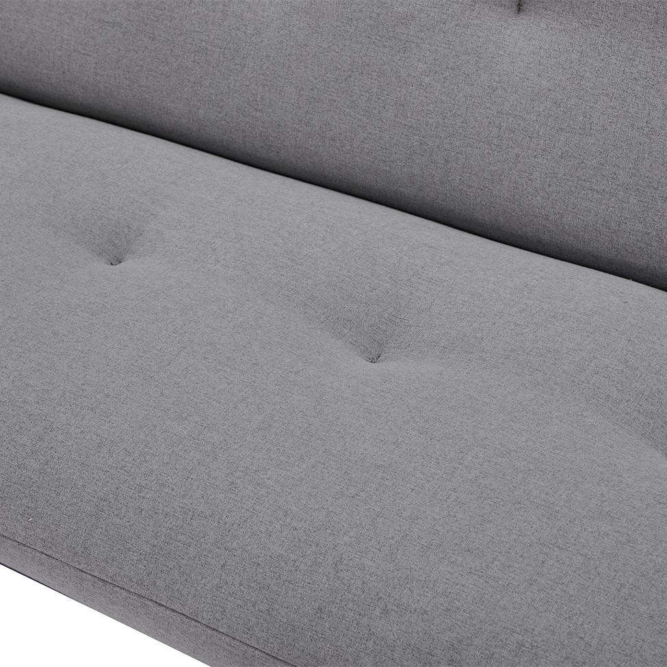 Sofá-Cama 3 Lugares Albano Cinza Claro