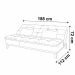 Sofá-Cama 3 Lugares Casal Amanda com Pés de Madeira Suede Bege