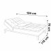 Sofá-Cama 3 Lugares Casal Amanda com Pés de Madeira Suede Bege
