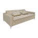 Sofá-Cama 3 Lugares Casal Facility Veludo Bege