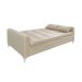 Sofá-Cama 3 Lugares Casal Facility Veludo Bege