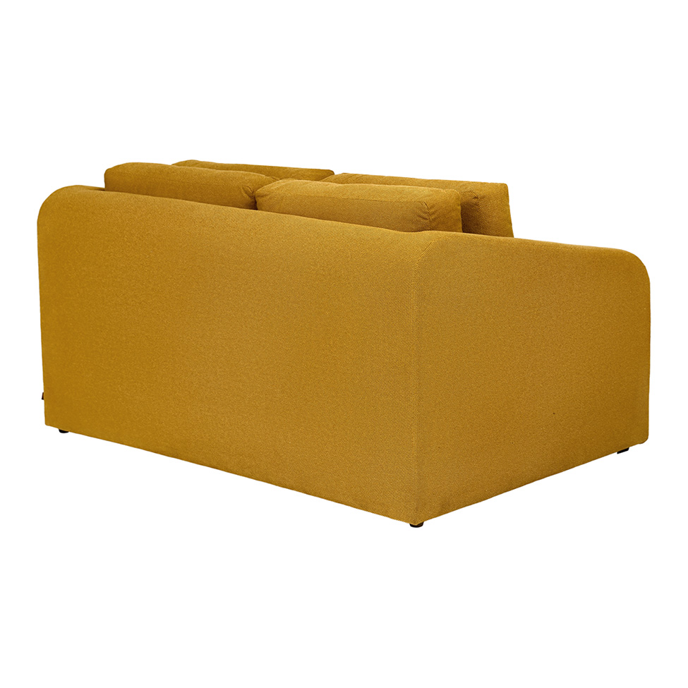 Sofá-Cama 3 Lugares Casal Itaúna Velolinho Mostarda
