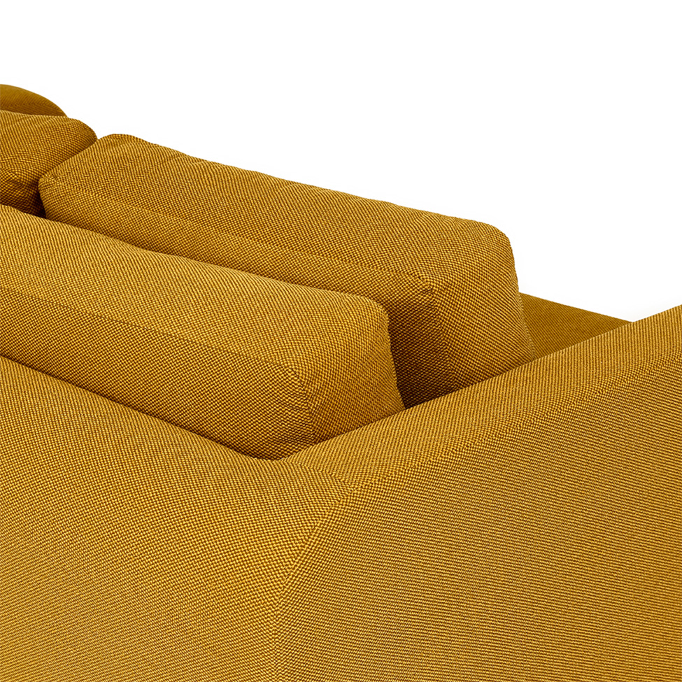 Sofá-Cama 3 Lugares Casal Itaúna Velolinho Mostarda