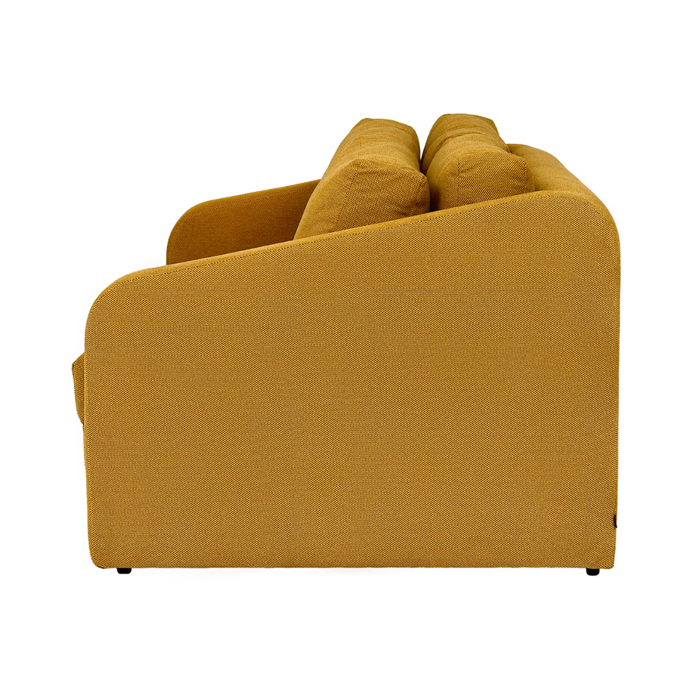 Sofá-Cama 3 Lugares Casal Itaúna Velolinho Mostarda