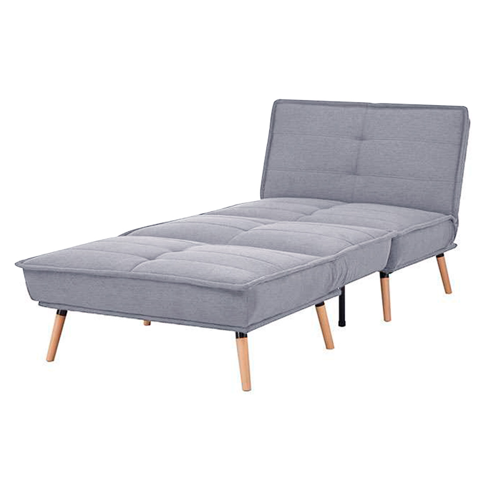 Sofá-Cama 3 Lugares Casal Naples Cinza Claro