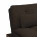 Sofá-Cama 3 Lugares Casal Premium Base e Pés de Madeira Café