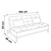 Sofá-Cama 3 Lugares Casal Premium Base e Pés de Madeira Suede Vermelho