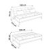 Sofá-Cama 3 Lugares Casal Premium Base e Pés de Madeira Suede Vermelho