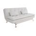 Sofá-Cama 3 Lugares Casal Premium Branco