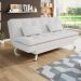 Sofá-Cama 3 Lugares Casal Premium Branco