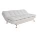 Sofá-Cama 3 Lugares Casal Premium Branco