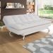 Sofá-Cama 3 Lugares Casal Premium Branco