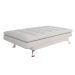Sofá-Cama 3 Lugares Casal Premium Branco