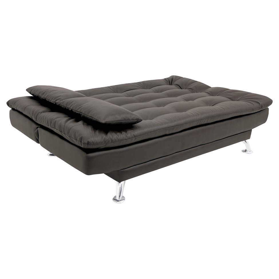 Sofá-Cama 3 Lugares Casal Premium Café