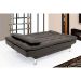 Sofá-Cama 3 Lugares Casal Premium Café