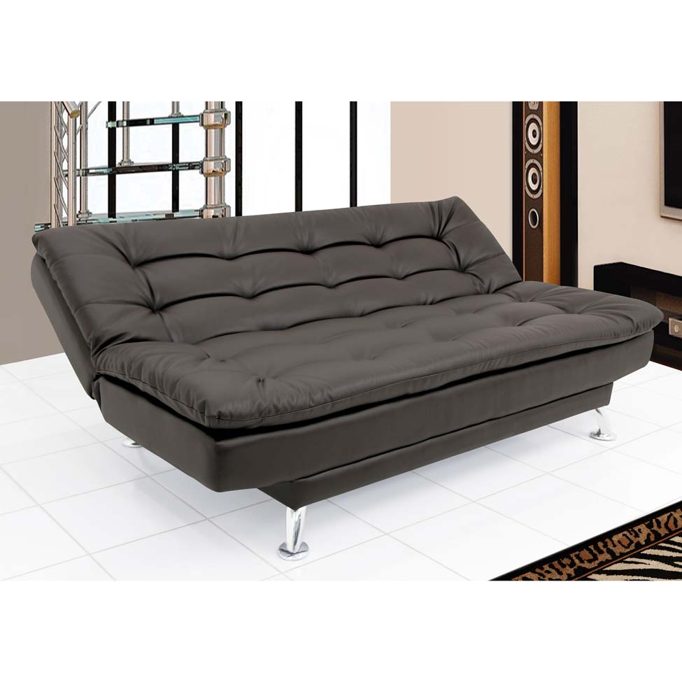 Sofá-Cama 3 Lugares Casal Premium Café