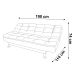 Sofá-Cama 3 Lugares Casal Premium II Suede Café