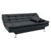 Sofá-Cama 3 Lugares Casal Premium Preto
