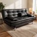 Sofá-Cama 3 Lugares Casal Premium Preto