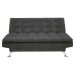 Sofá-Cama 3 Lugares Casal Premium Suede Cinza