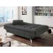 Sofá-Cama 3 Lugares Casal Premium Suede Cinza
