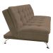 Sofá-Cama 3 Lugares Casal Premium Suede Marrom